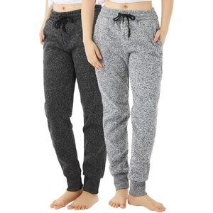 🆕Women’s Light Grey/Dark Grey Polyester Joggers with Pockets, Soft Sweat pants
